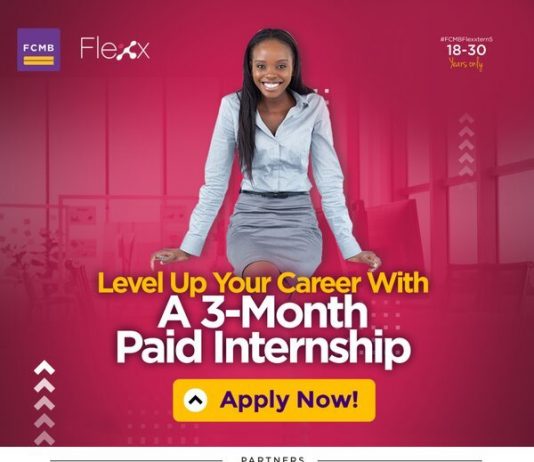 First City Monument Bank Paid Internship Program #FCMBFlexxtern 5.0 for young Nigerians