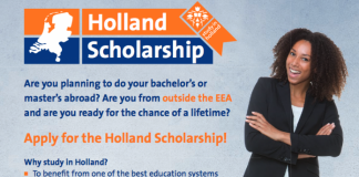 Holland Scholarships 2022/2023 for Bachelor’s or Masters Study in the Netherlands (5,000 Euros)
