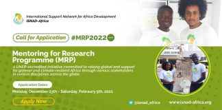 ISNAD-Africa Mentoring for Research Program 2022