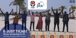 Egypt-Japan University of Science and Technology (E-JUST) TICAD7 African Scholarship Program 2022 for STI (Fully Funded)