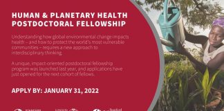 Stanford University/LSHTM Planetary Health Postdoctoral Fellowship 2022 (Funding available)