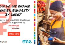 Apply for the 2022 Lead2030 Challenge for SDG5