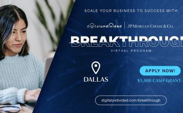 Digitalundivided’s Breakthrough Program 2022 for Black or Latina Women Entrepreneurs ($5,000 grant)