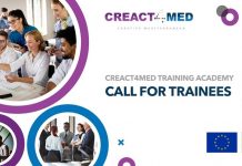 CREACT4MED Training Academy 2022 for Entrepreneurs in MENA (up to €15,000)